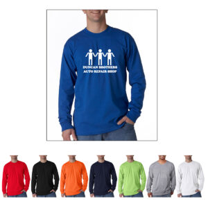 Bayside - USA-Made 100% Cotton Long Sleeve T-Shirt