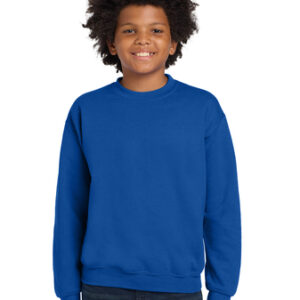 Gildan Youth Heavy Blend Crewneck Sweatshirt.
