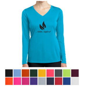 Sport-Tek® Ladies' Long Sleeve PosiCharge® Competitor™ V-Neck Tee