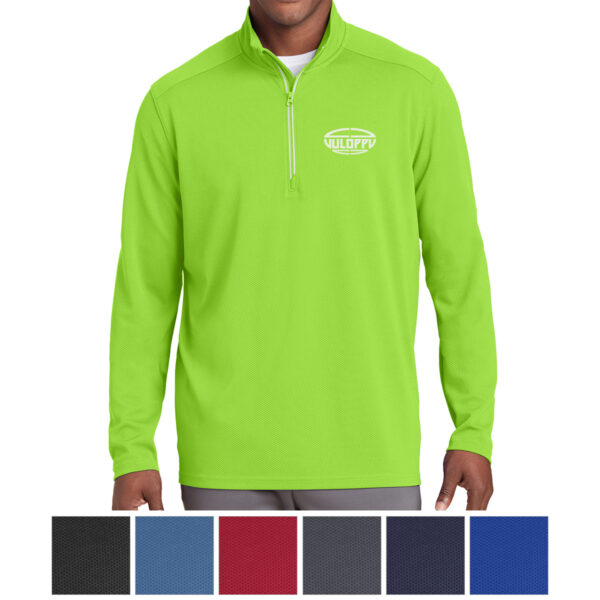 Sport-Tek® Sport-Wick® Textured 1/4-Zip Pullover