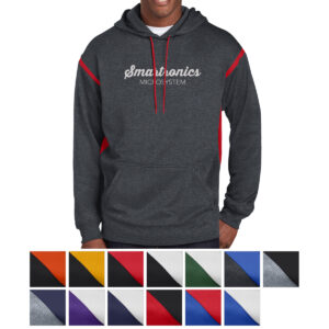 Sport-Tek® Tall Tech Fleece Colorblock Hooded Sweatshirt