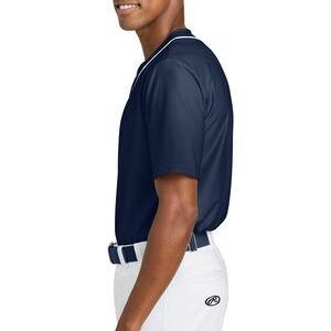 A4 Short Sleeve Full-Button Baseball Top