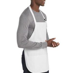 Port Authority® Medium-Length Apron with Pouch Pockets