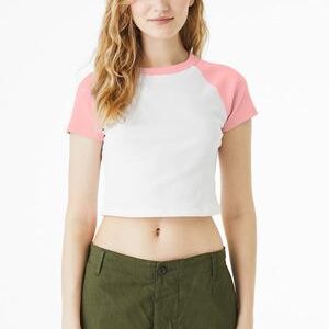 Bella + Canvas Ladies' Micro Ribbed Raglan Baby T-Shirt