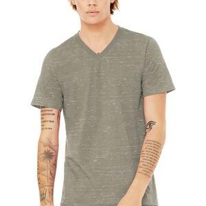 Bella + Canvas Unisex Textured Jersey V-Neck T-Shirt
