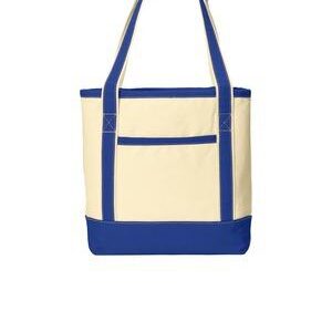 Port Authority® Medium Cotton Canvas Boat Tote