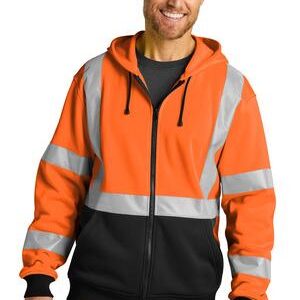 CornerStone® ANSI 107 Class 3 Heavy-Duty Fleece Full-Zip Hoodie