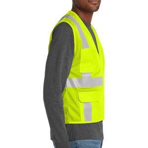 CornerStone® ANSI 107 Class 2 Mesh Six-Pocket Zippered Vest