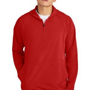 Sport-Tek® Repeat 1/2-Zip Long Sleeve Hooded Jacket