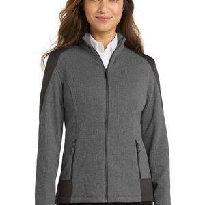 Port Authority® Ladies Grid Fleece Jacket