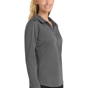 Port Authority Ladies Silk Touch Performance Long Sleeve Polo