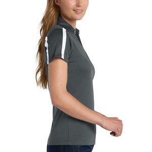 Port Authority® Women's Silk Touch™ Performance Colorblock Stripe Polo