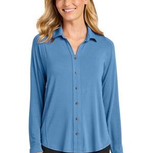 Port Authority® Women’s Luxe Knit Button Tunic