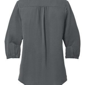 Port Authority® Ladies 3/4-Sleeve Textured Crepe Tunic