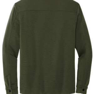 Mercer+Mettle® Double-Knit Snap Front Jacket
Open collar
Matte-finished snaps