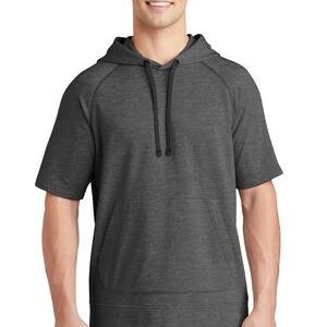 Sport-Tek ® PosiCharge ® Tri-Blend Wicking Fleece Short Sleeve Hooded Pullover