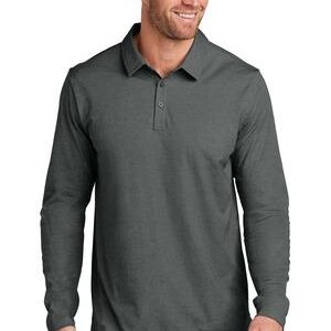 TravisMathew Oceanside Heather Long Sleeve Polo